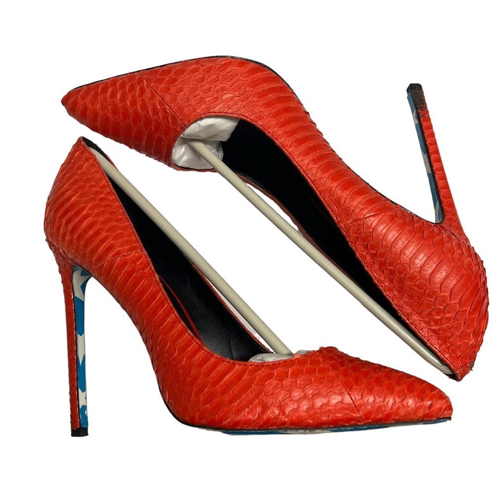 Taylor Says Red American Skulls Stiletto Heels Size 8.5 - Picture 3 of 9